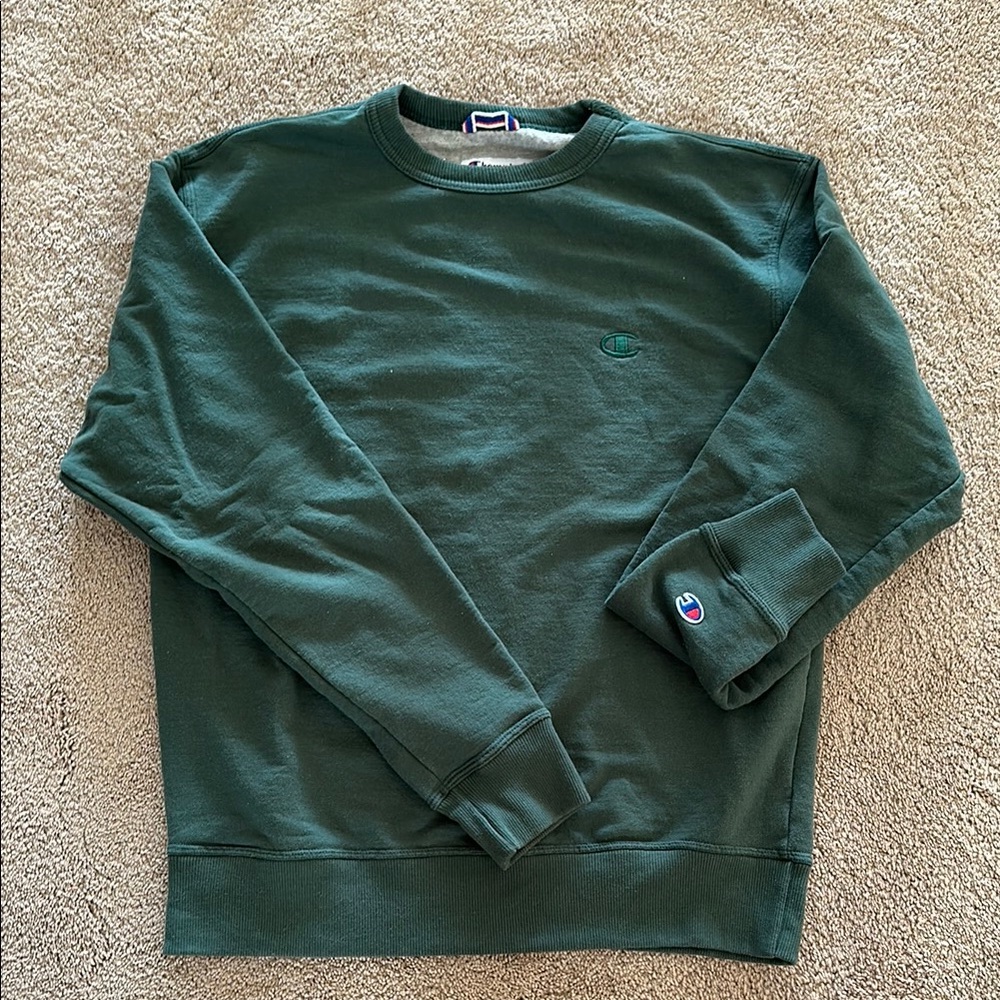 Champion Men's Green Sweatshirt